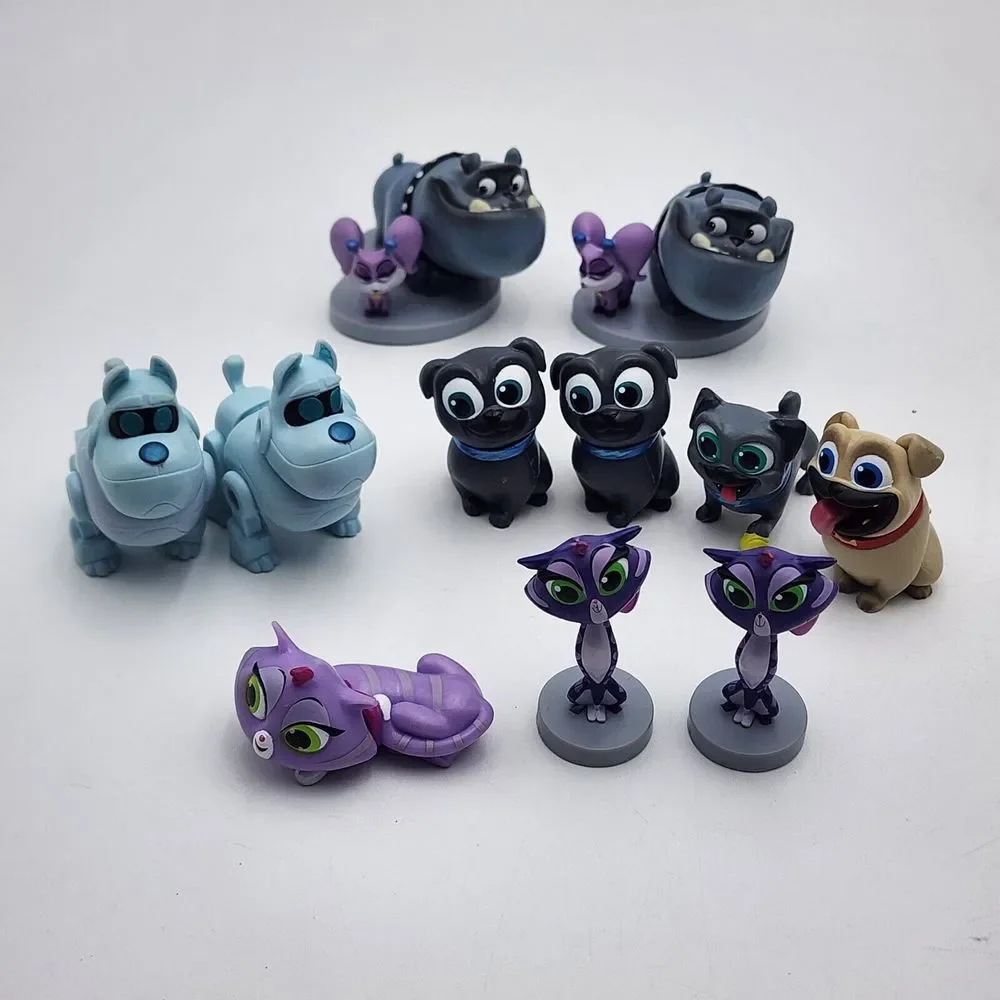 DISNEY JR Puppy‎ Dog Pals PVC Figures Lot-of-11 Cake Toppers toys